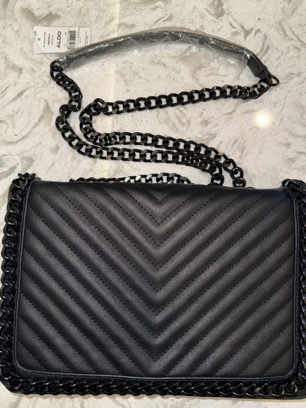 Aldo Women's Greenwald Crossbody Black Medium Size Bag BRAND NEW!
